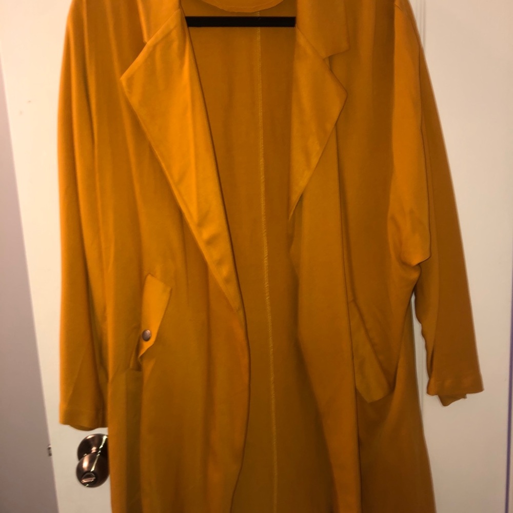 Yellow cardigan